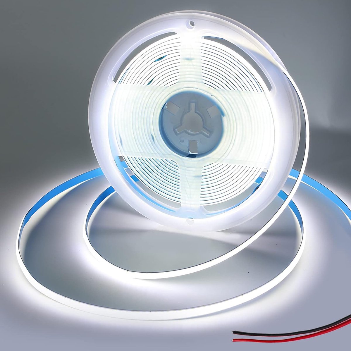 LED strip 12V 5mm - 1 meter koud wit - 320 LEDs per meter - ideaal voor TV en computer - ShopVlot