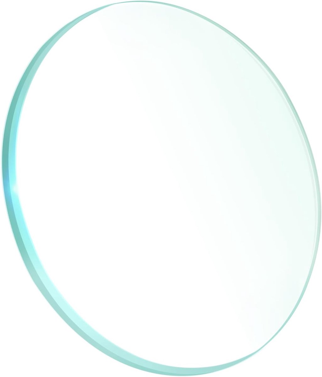 Optische lens 50mm - Dubbele convex - Helder glas - Ideaal voor natuurkunde onderwijs - ShopVlot