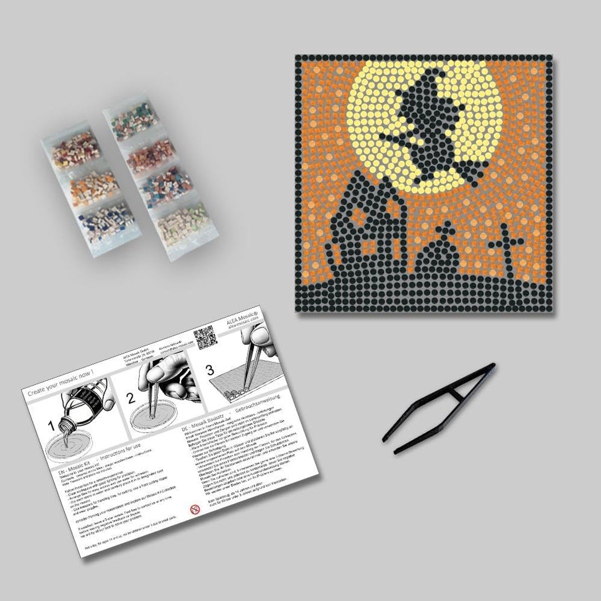 Mosaic set 20 x 20 cm - Halloween - 1500+ tegels - Creatief en eenvoudig te gebruiken - ShopVlot