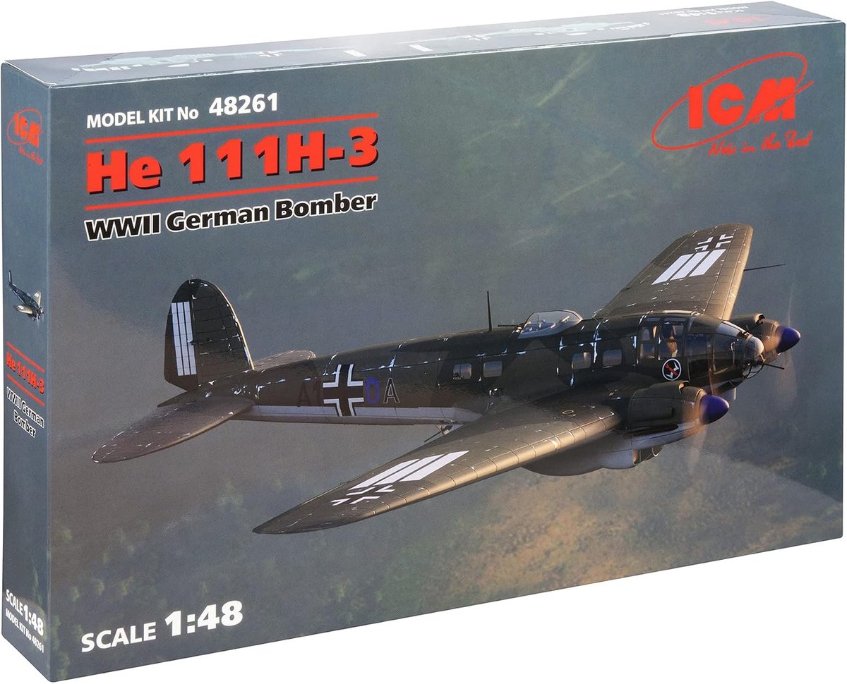 Modelbouw vliegtuig He 111H-3 - WWII Duitse bommer - 100% nieuwe mallen - Perfect voor modelbouwers - ShopVlot