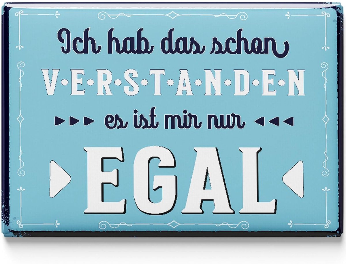 Magneten met Spreuken 8 x 5,5 cm - Retro Ontwerpen - Grappige Motieven - Breng Plezier in je Keuken - ShopVlot