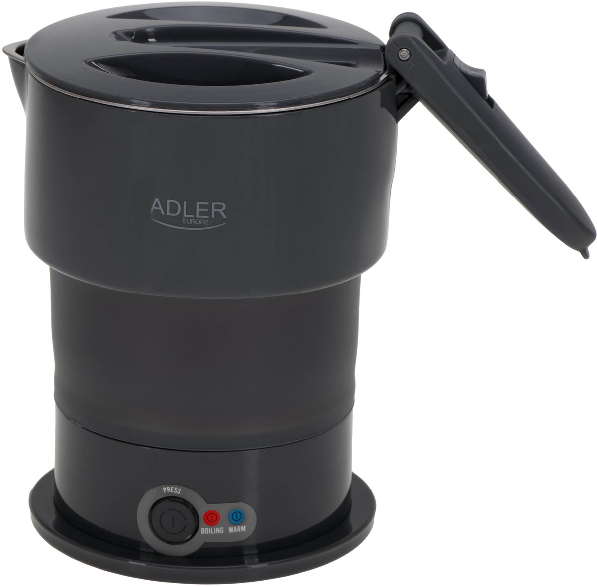 Waterkoker voor fornuis 0.6L - grijs - compact ontwerp - ideaal voor snel opwarmen - ShopVlot