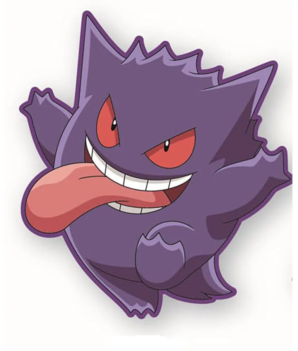 Herding Pokemon Gengar 30 Cm Kussen Paars