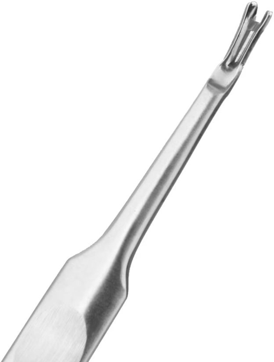 Nagelriemmesje - Nagelriem vork - Bokkenpootje - Nagelriemen knippen - Cuticle pusher - Manicure - Nagelverzorging - Handverzorging tool - RVS - Jonyx