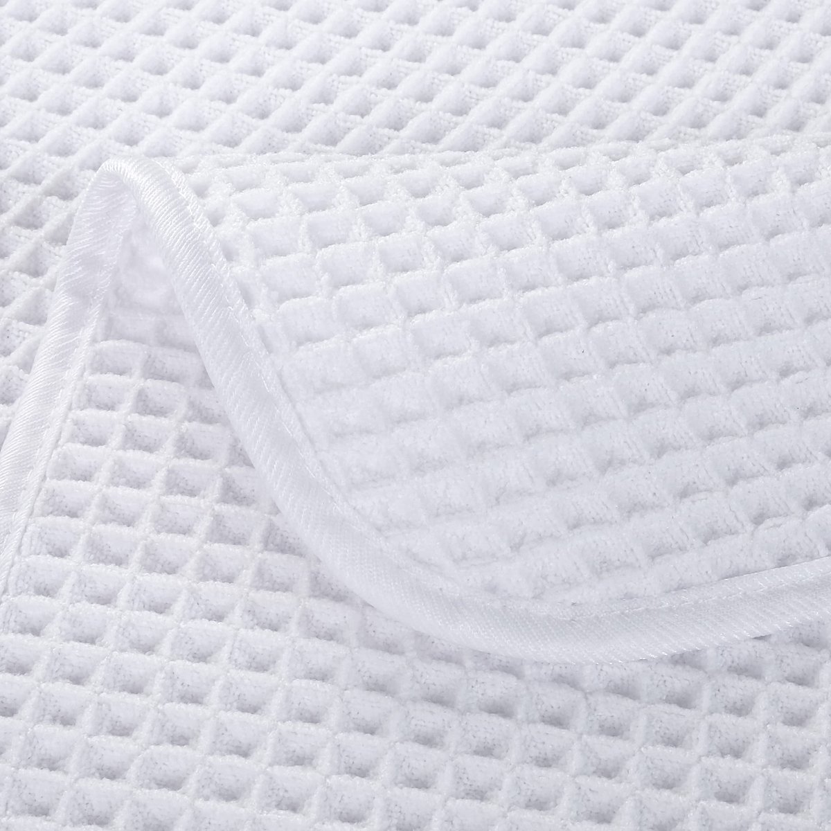 Wasandje microvezel 33x33 cm - wafelstructuur 430 GSM - absorberend en zacht - ideaal voor dagelijkse verzorging - ShopVlot