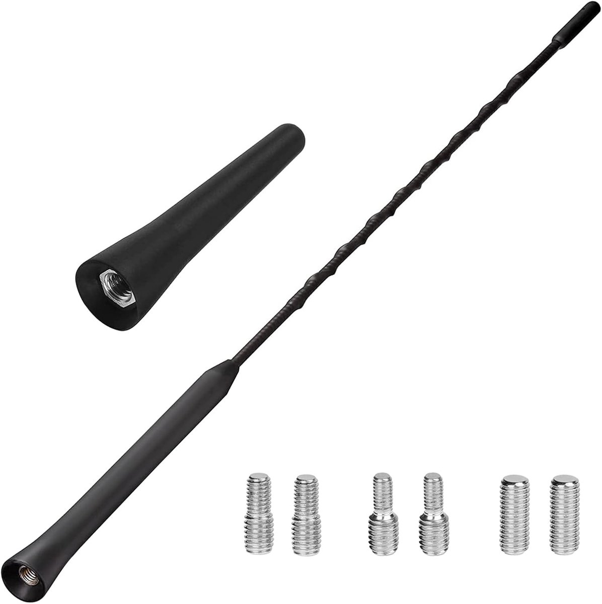 Auto Antenne 6.5 cm & 23 cm - Rubber - Universeel voor FM DAB Ontvangst - Verbeter uw radio ontvangst - ShopVlot