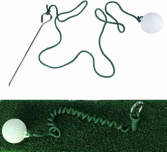 Golf Oefen Touw met Bal, Swing Trainer voor Verbetering van Golfvaardigheden en Outdoor Club Training Accessoires van Merkloos — afbeelding 5