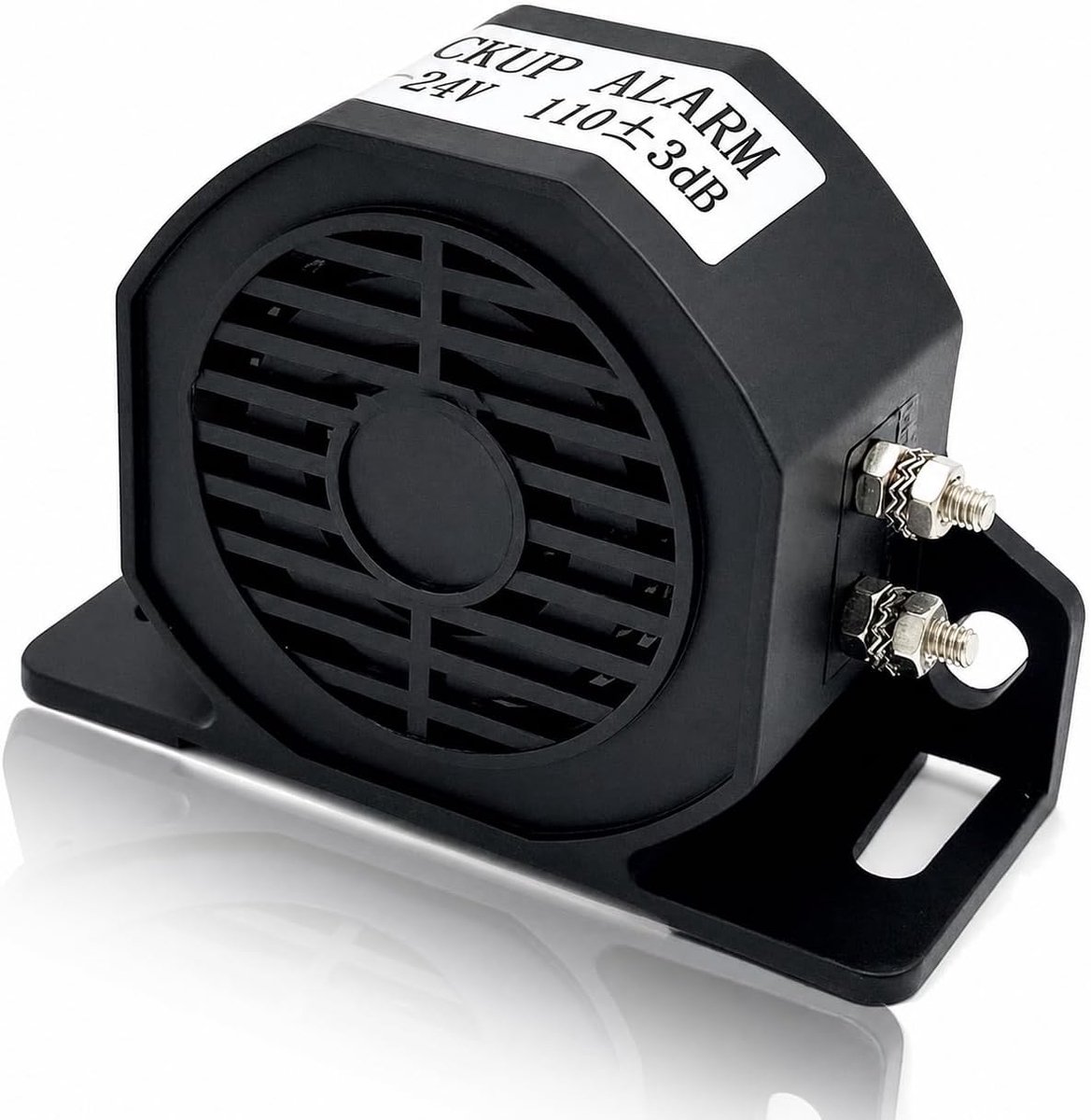 Achteruitalarm 110 dB - 12-24V - Hoogwaardig ABS - Verhoogt veiligheid bij achteruitrijden - ShopVlot