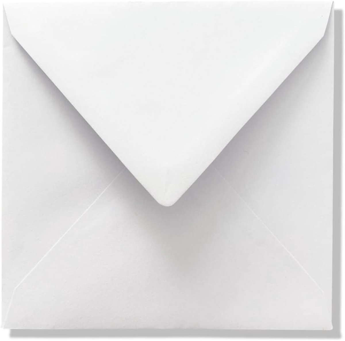 Luxe vierkante enveloppen 15x15cm - 110g - helder wit - perfecte keuze voor uitnodigingen - ShopVlot