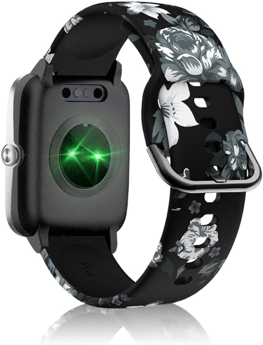 Horloge band 19mm - siliconen vervangband - geschikt voor diverse smartwatches - comfortabel en duurzaam - ShopVlot
