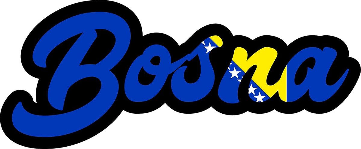 Bosnië stickers set van 5 - vinyl, weerbestendig - voor auto, motor of scooter - ShopVlot