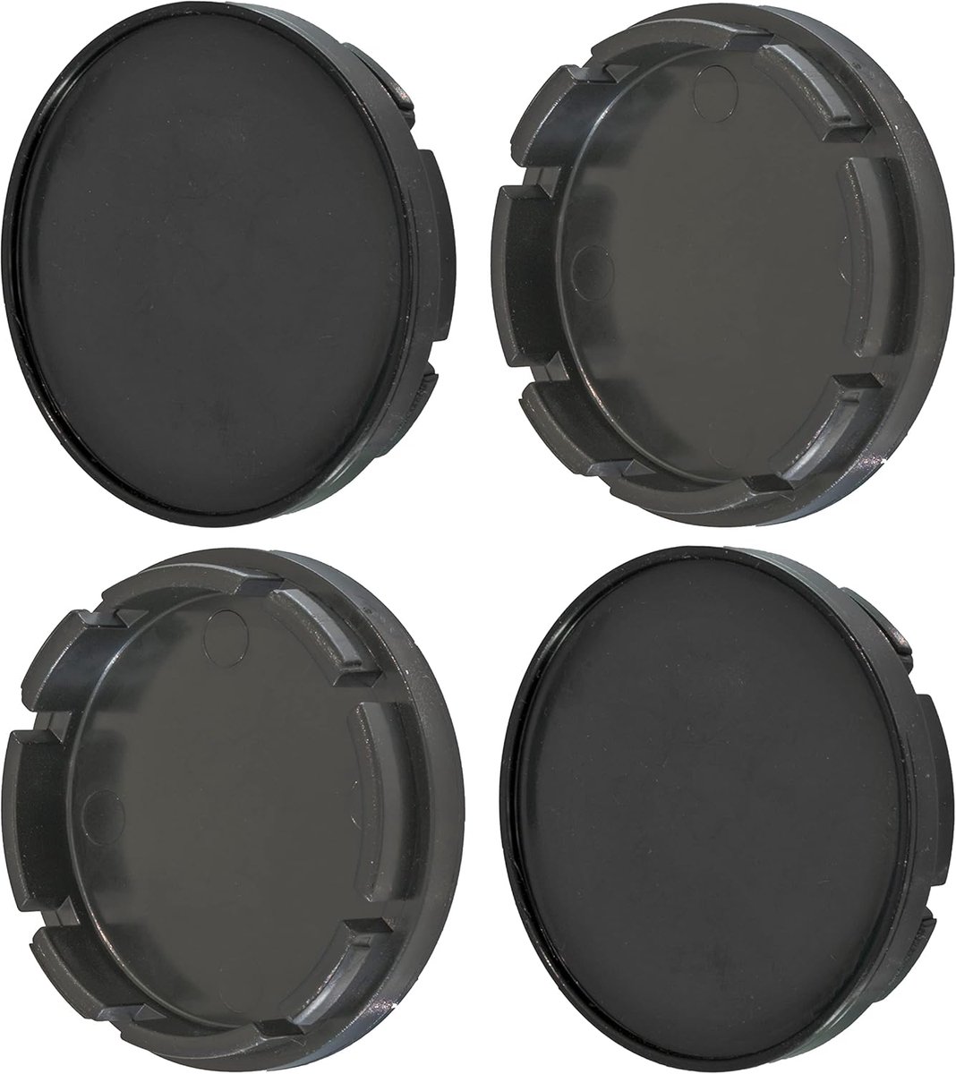 Wieldeksels 55mm - Set van 4 - Stevig plastic - Perfecte pasvorm voor 51-52mm velgen - ShopVlot