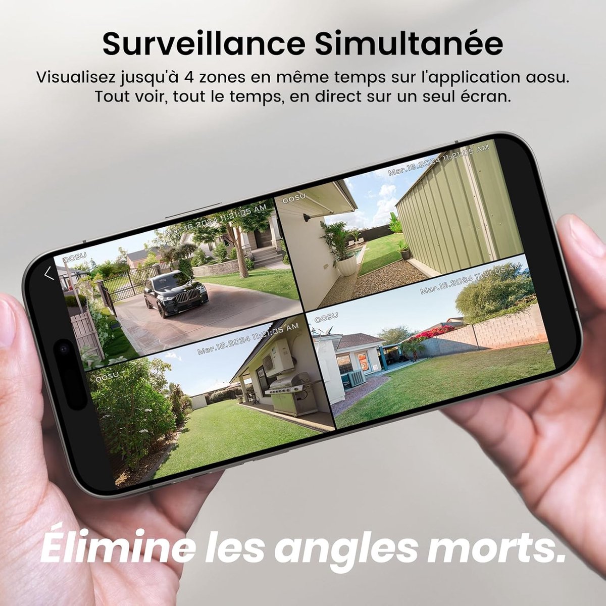 Extra camera 2K - voor gebruik met HomeBase - nachtzicht - helder beeld - ShopVlot