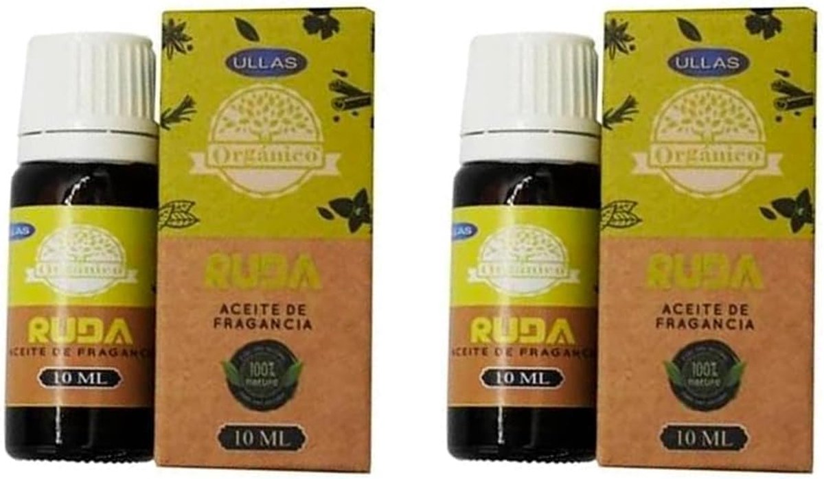 Etherische olie 2x10 ml - biologische ruda olie - 100% puur en natuurlijk - voor aromatherapie - ShopVlot