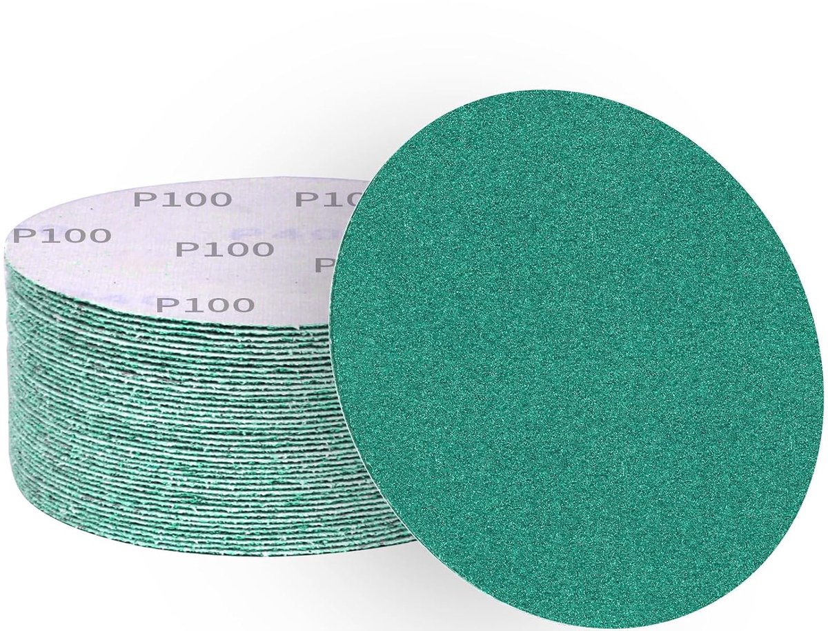 Schuurpapier 150mm 50stuks - 100 Grit - Velcro - Voor efficiënt schuren - ShopVlot