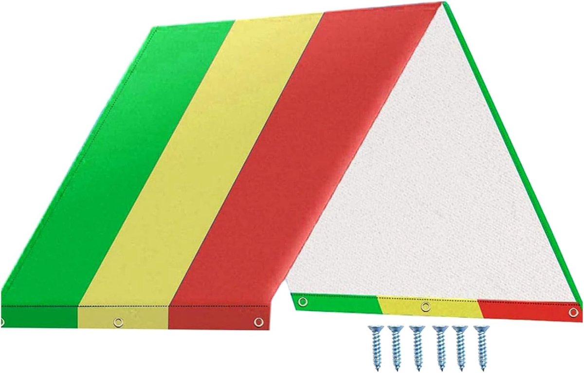 Speeltuin Zeil Vervangingsdoek - Groene Rode Kleur - UV- en Waterbestendig - Ideaal voor Buitengebruik - ShopVlot