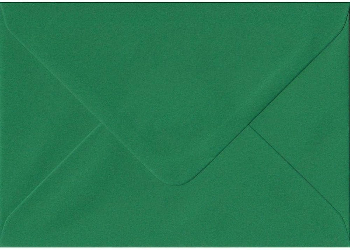 Enveloppen C6 - kerstgroen - 110g - stijlvolle afwerking voor kerstkaarten - ShopVlot