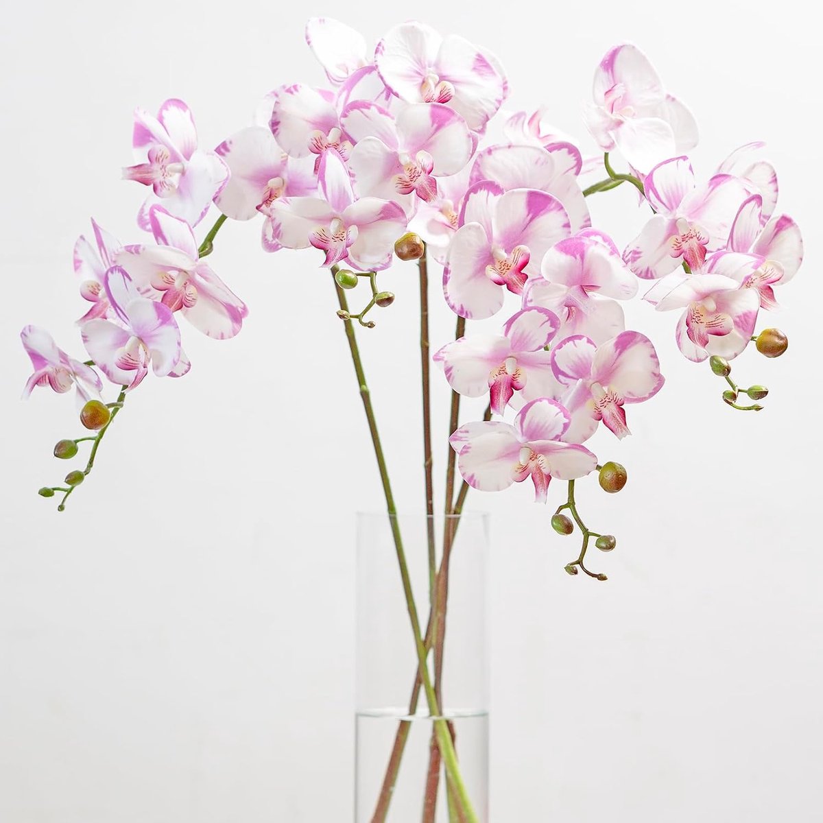 Orchideeën kunstbloemen 90cm - Lichtpaars - Real Touch latex - Perfect voor bruiloften en huisdecoratie - ShopVlot