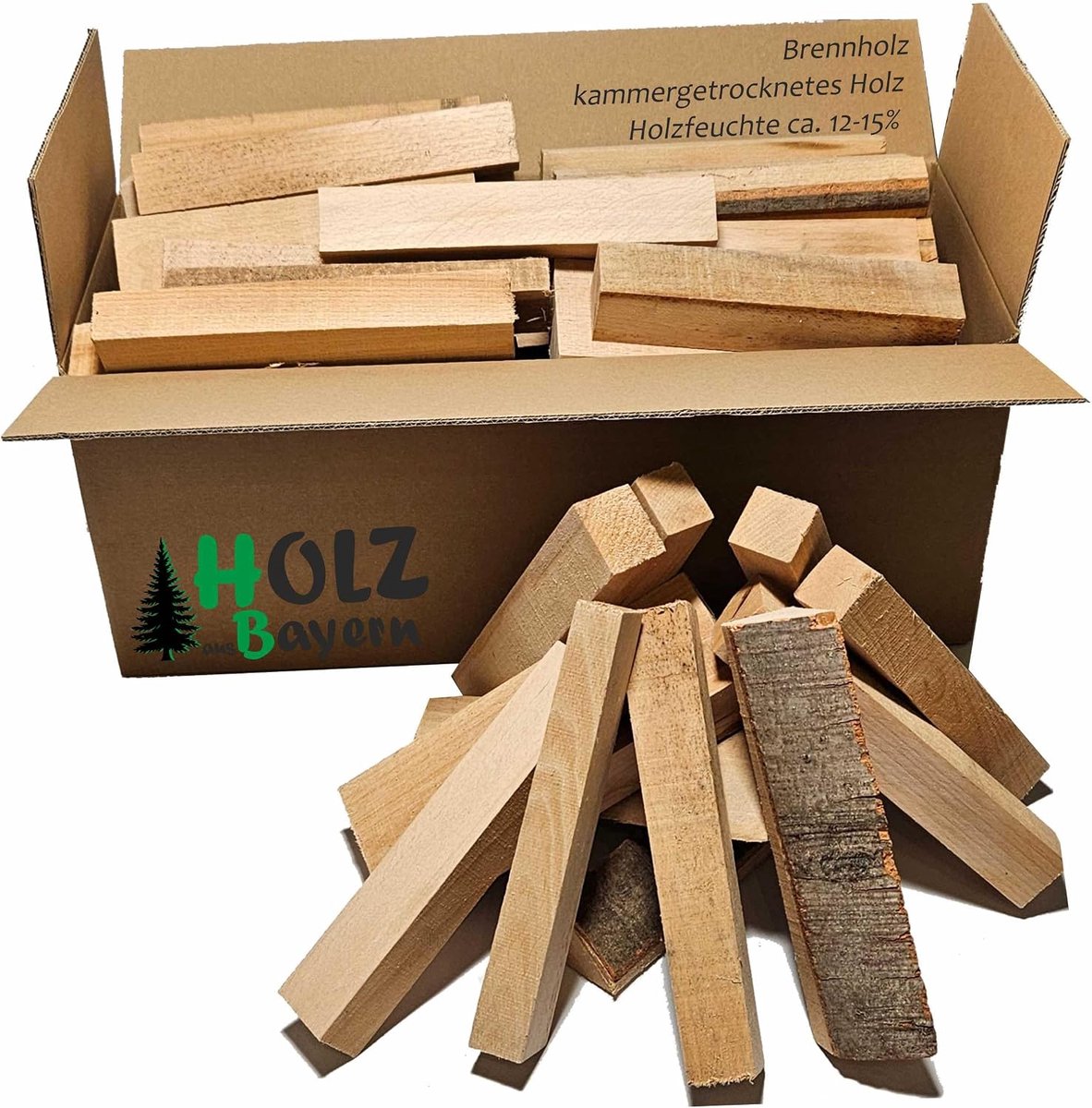 houtblokken 30 kg - hardhout - droog - ideaal voor kampvuur - ShopVlot