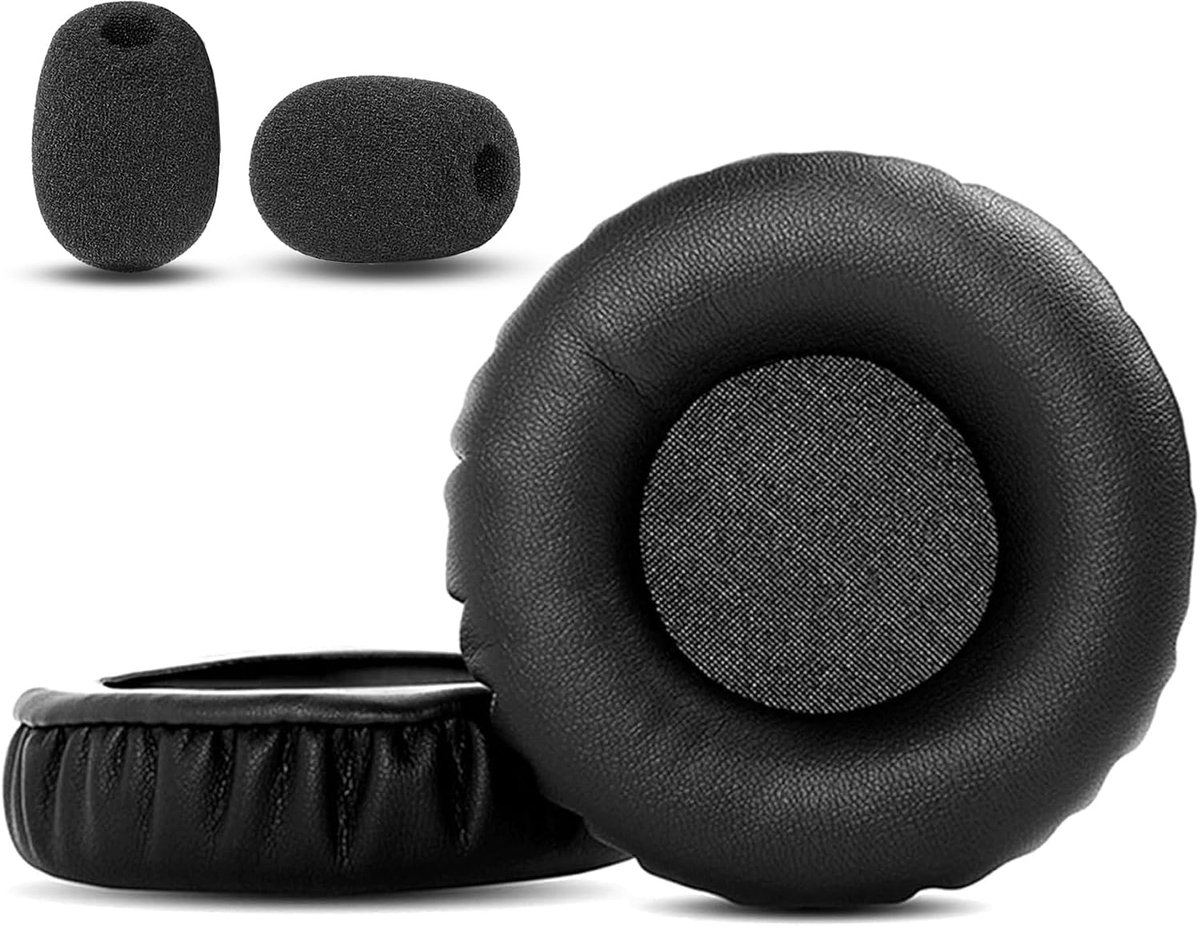 Oorkussens vervangend kussen - Zacht protein leer/Geheugenfoam - Optimaal comfort en geluidsisolatie - ShopVlot