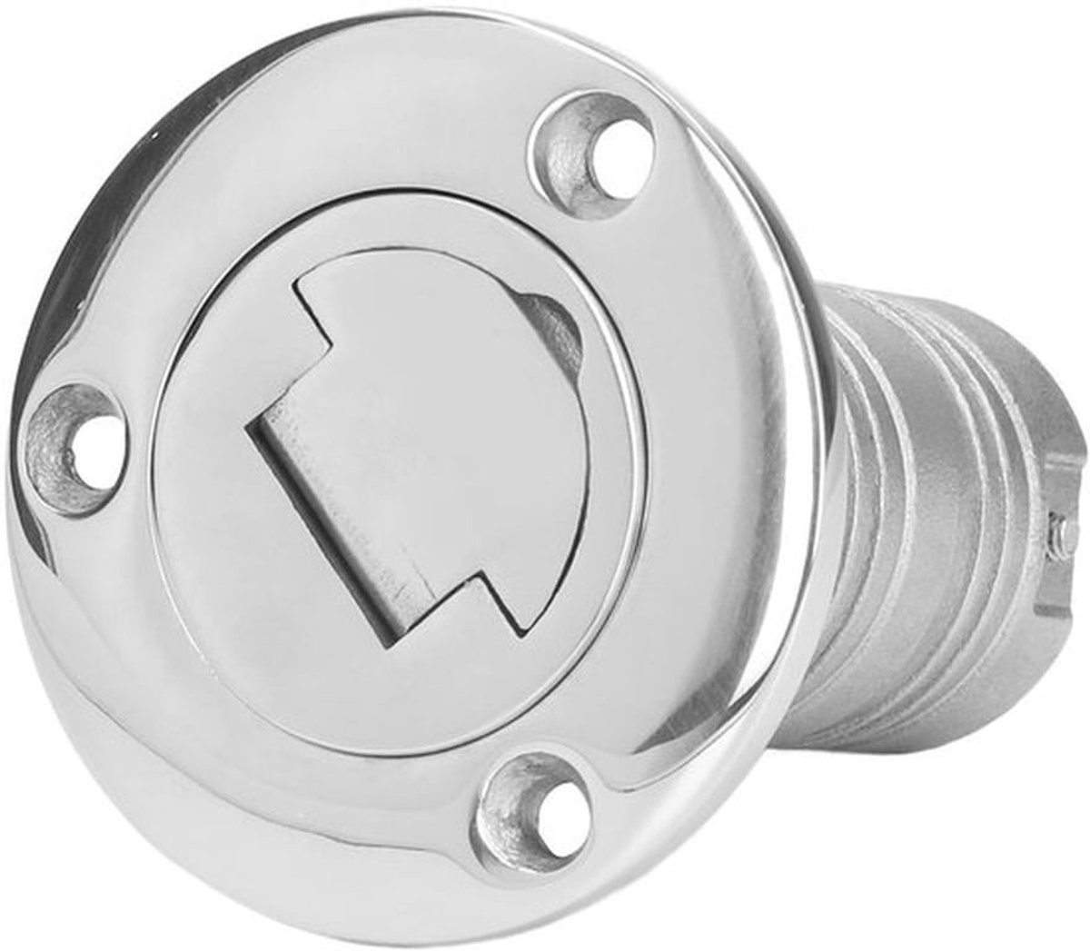38mm Boot Dek Brandstofvuller, RVS Marine Gas Caps met Keyless Cap, Water Injectie Poort voor Boten Vrachtwagens Caravans Trailers(WATER)