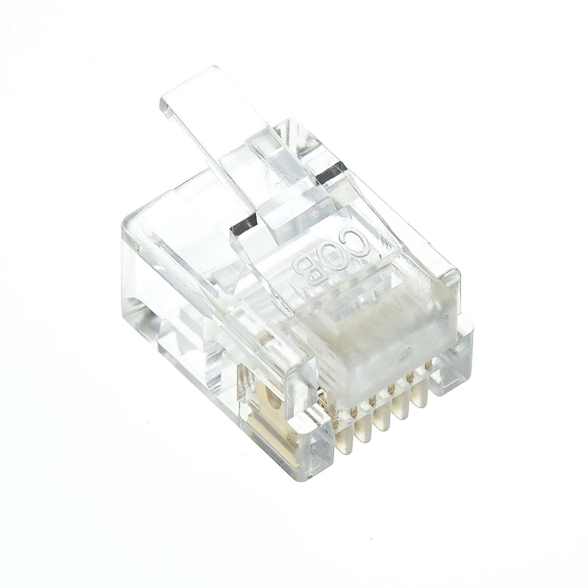 Connector 6P6C RJ12 - Telefoonmodulaire stekker - Compatibel met solide en gestripte draad - ShopVlot