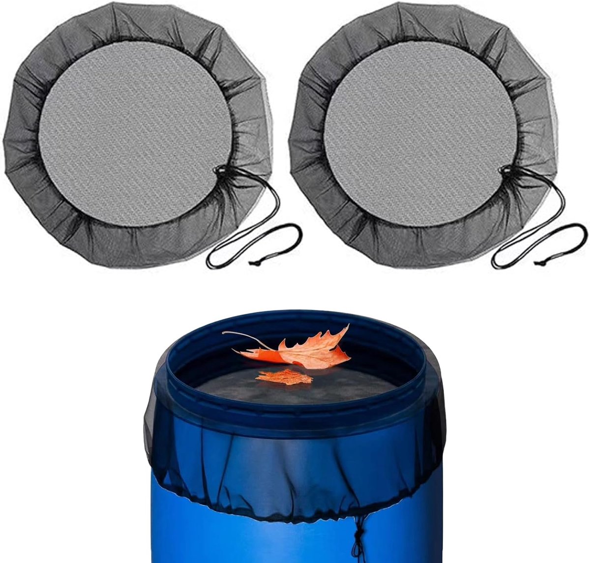 Regentonnet 60 cm - hoogwaardige afdekking - verstelbare muggenbescherming - houdt regenton schoon - ShopVlot