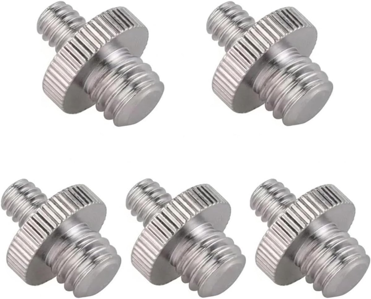Adapter schroeven 5pcs 1/4 en 3/8 inch - metaal draadadapter - robuust en lichtgewicht - ShopVlot
