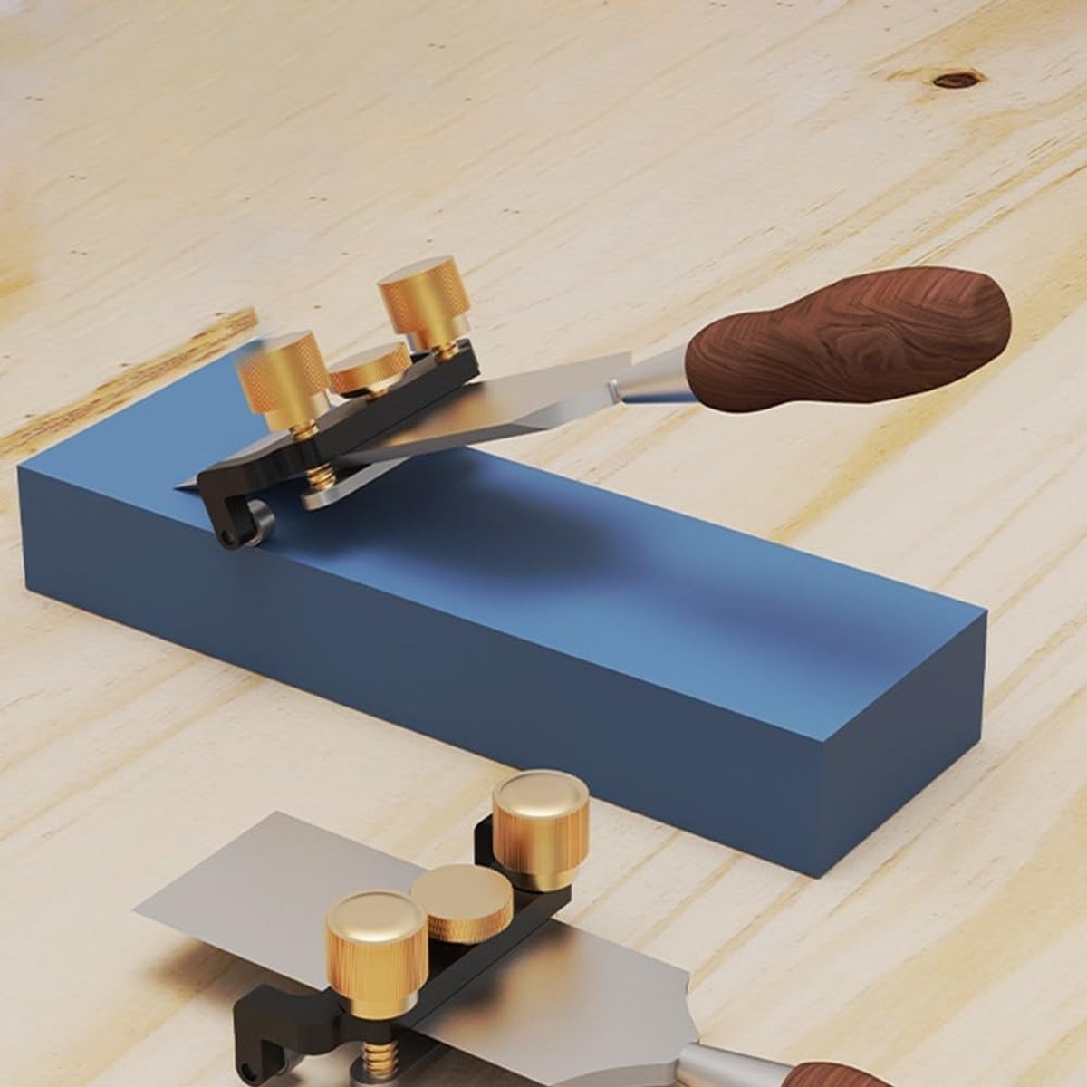 Slijplocator slijpgereedschap beitelslijpen mal houten beitelslijpen, voor ijzeren vijlen, platte schaar (zwart)