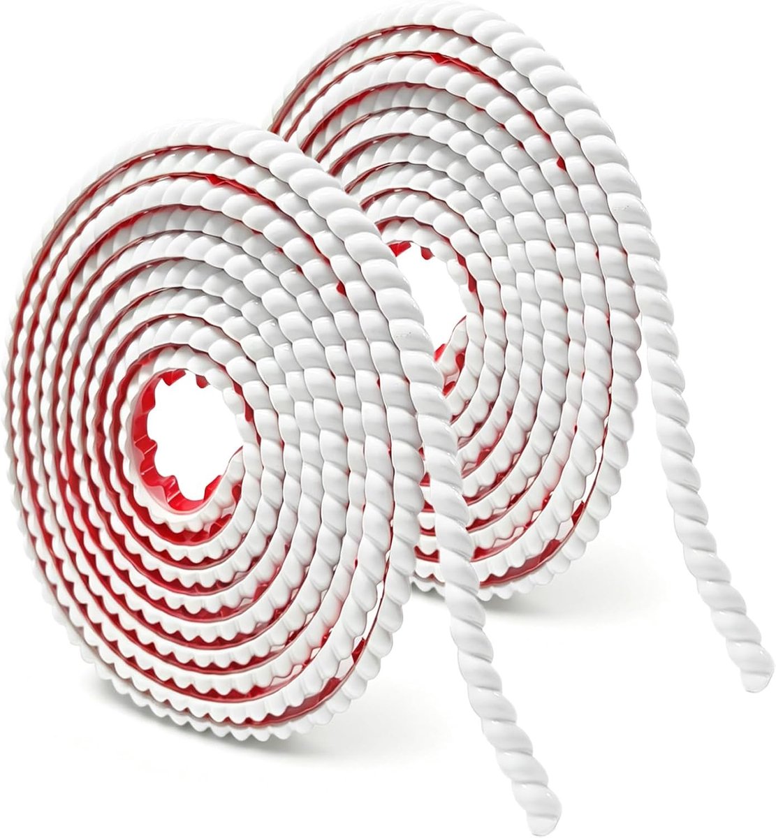 Sierlijsten, zelfklevende pvc-wandlijsten, wanddecoratieve zelfklevende sierlijsten, geschikt voor sierlijsten, plafonds, keramische tegels en wandsierlijsten, 6 m x 10 mm
