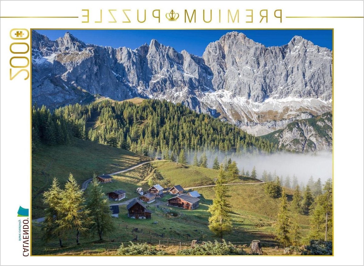 Fotopuzzel Alpen Panorama - Landschap Puzzel - Ontspanning Thuis - Precisie Pasvorm - 2000 Stukjes - Multicolor