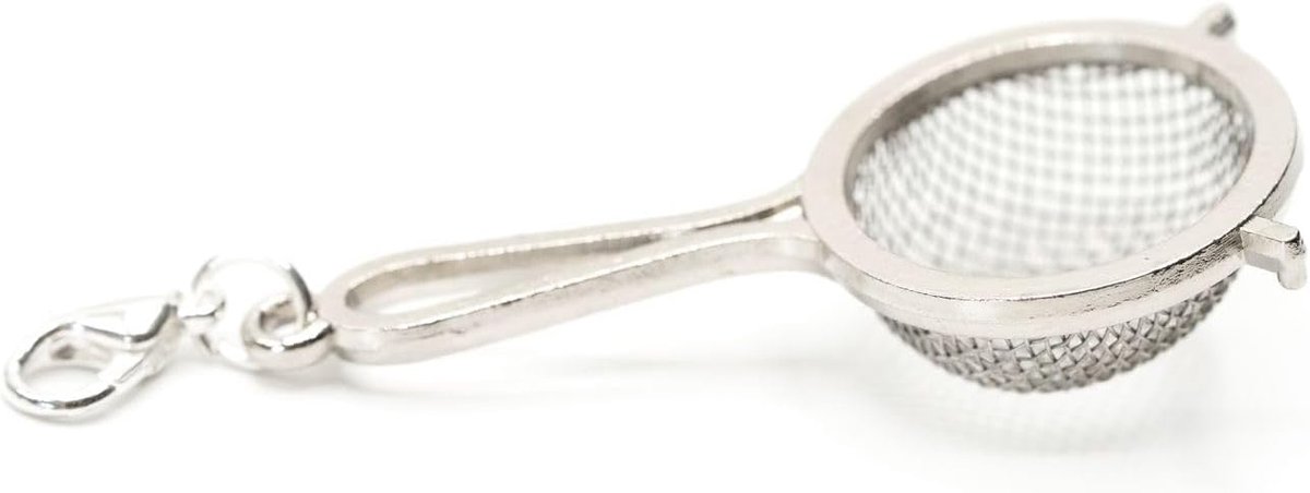 Pasta Zeef Charm Cook Koken Bakken Keuken - Handemade Mode Sieraden - Hanger Rits Pull