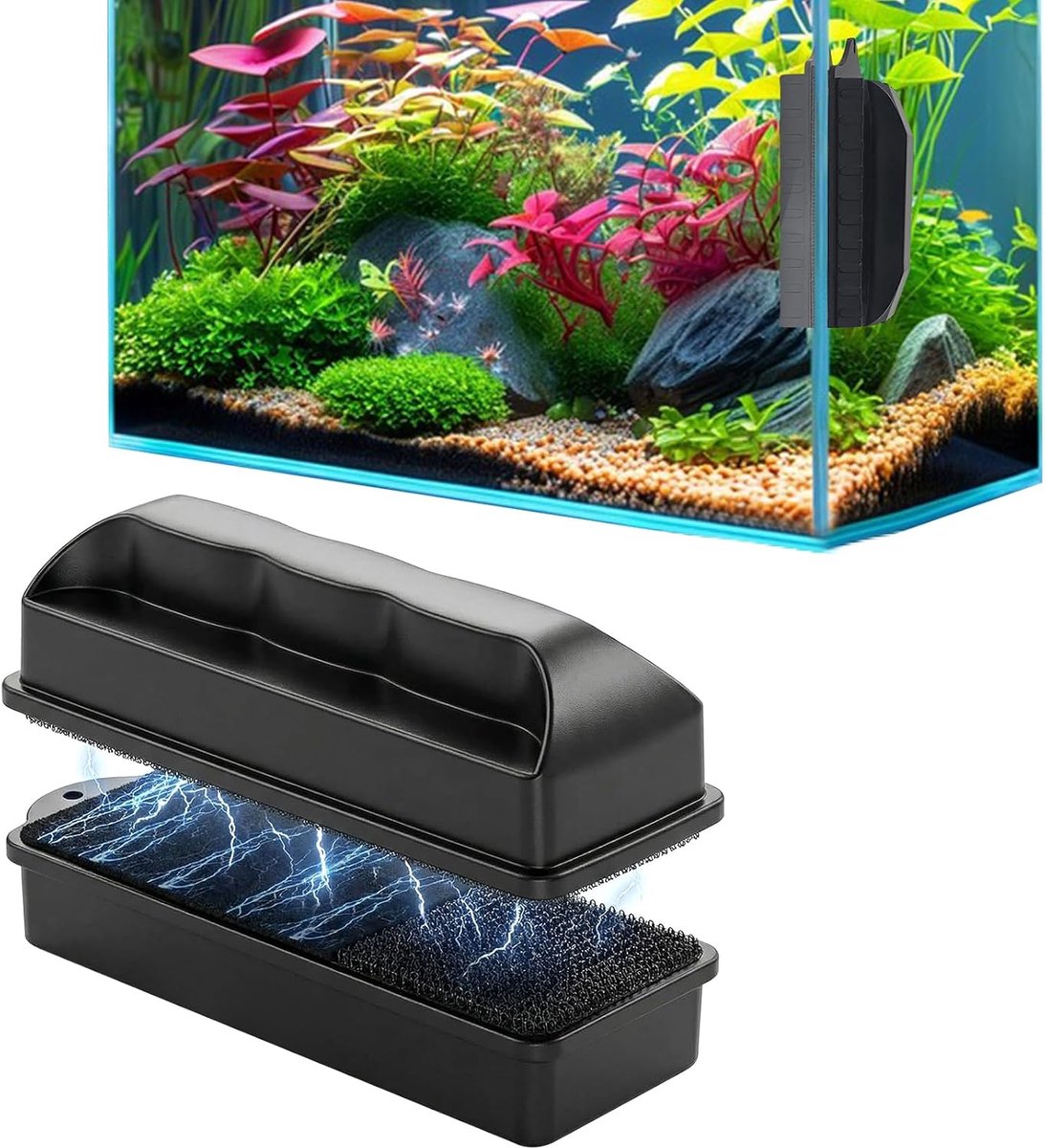 Ruitenreiniger Magneet Aquarium Accessoires Ruitenreiniger Aquarium Voor Het Reinigen Van Aquariumruiten En Glazen Deuren