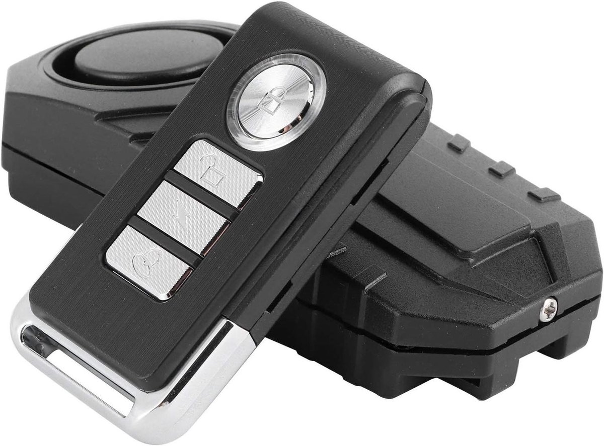 Motor Diefstalalarm - Voertuig Beveiliging - Voertuig Beveiligen - 113dB Geluid Afstandsbediening - 11 x 10 x 3 cm - Zwart