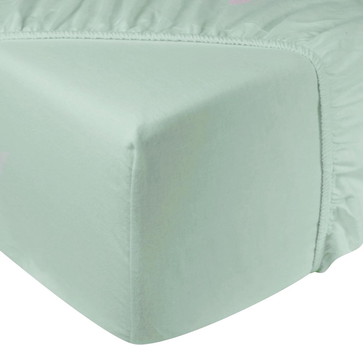 Fitted Sheet 90x200 cm - 100% Katoen Flanel - Mint - Ademend en huidvriendelijk - SnelShoppen