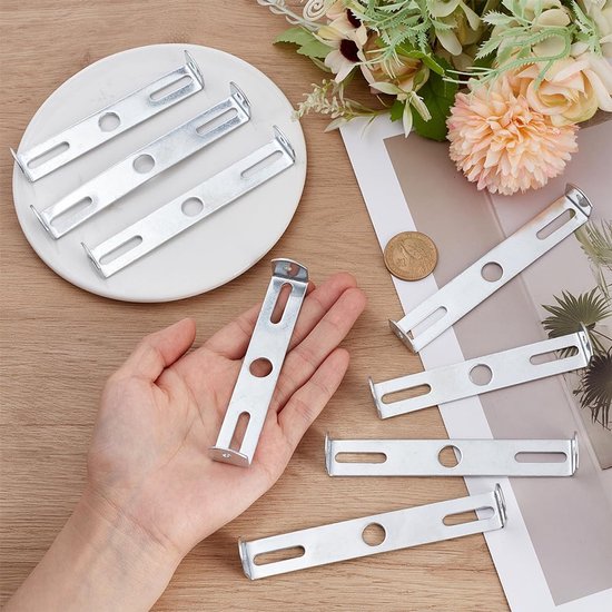 18 Stks Lichtarmatuur Montagebeugel 4.1-4.7 Inch Universele Lamp Crossbar Hardware Set Plafond Licht Plaat Wandmontagebeugel voor Kroonluchter Buitenverlichting — afbeelding 4