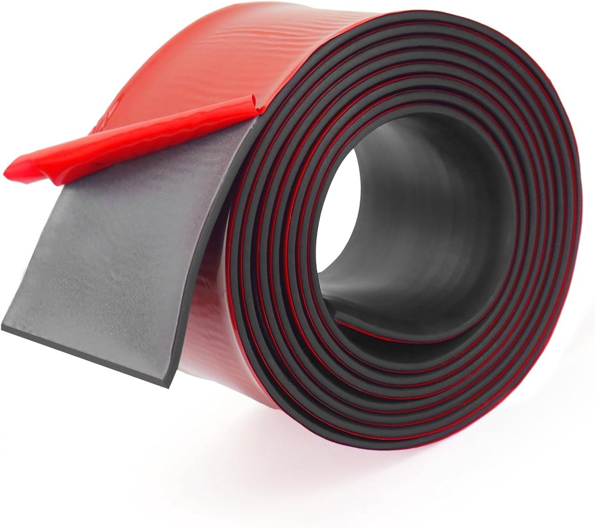 Rubberen strip, zelfklevend, 100 mm (b) x 3 mm (T) x3 m (L) rubberen plaat, massieve strip voor afdichtingsvloer, ondersteuningen, vloerbescherming, ambachten, pads, doe-het-zelf