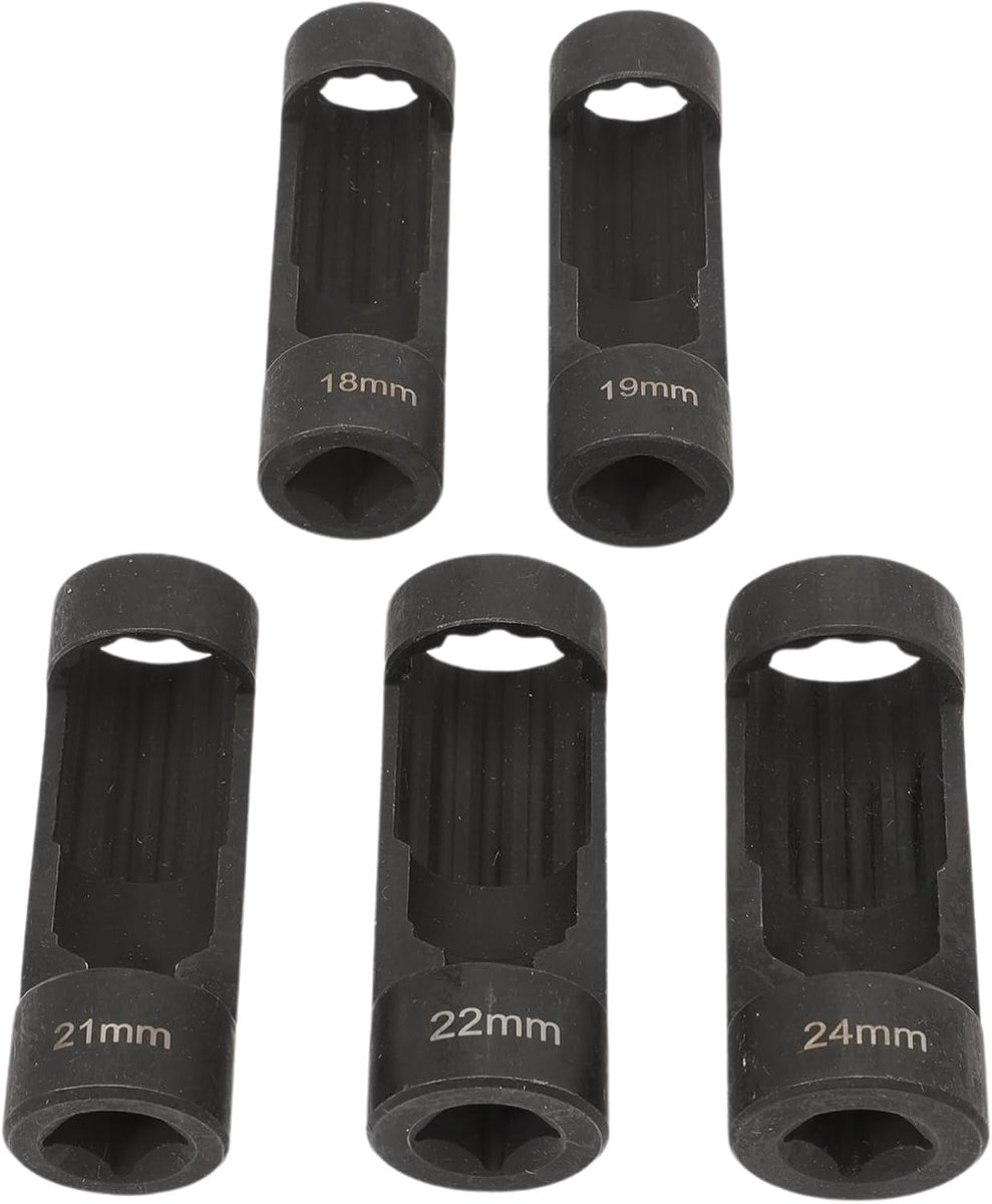 Moeren Dopsleutel Set - Veerpoot Gereedschap - Schokdemper Monteren - Unieke Grip Textuur - 5 Delig - Zilver