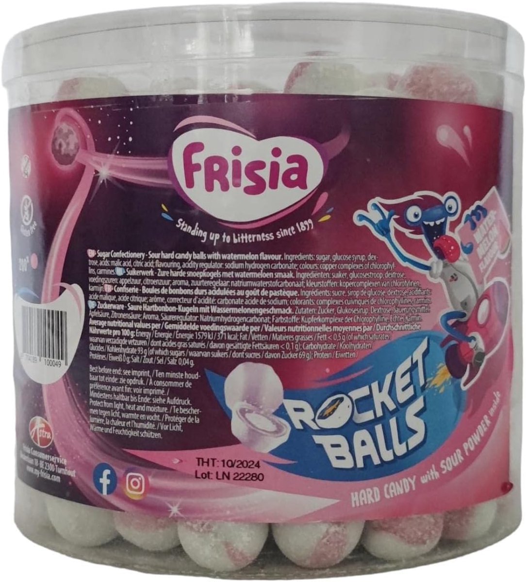 Rocket Balls Watermeloen - 200 stuks - Leuk voor feestjes - Vermaak voor kinderen - SnelShoppen