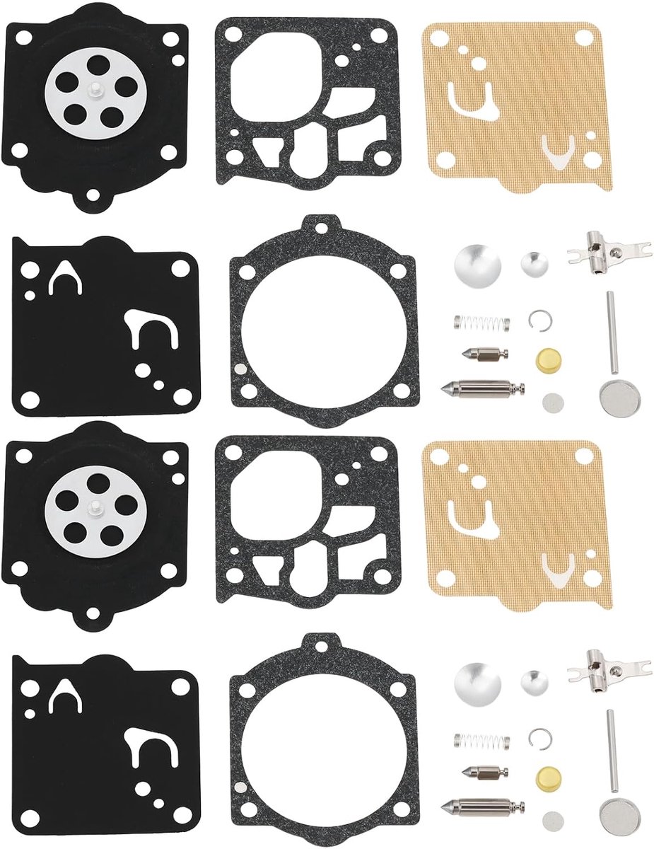 2 Sets Carburateur Reparatieset Compatibel met Husqvarna K1250 K1260 3120XP 3122 Vervangen OEM 503597402 Snijmachine