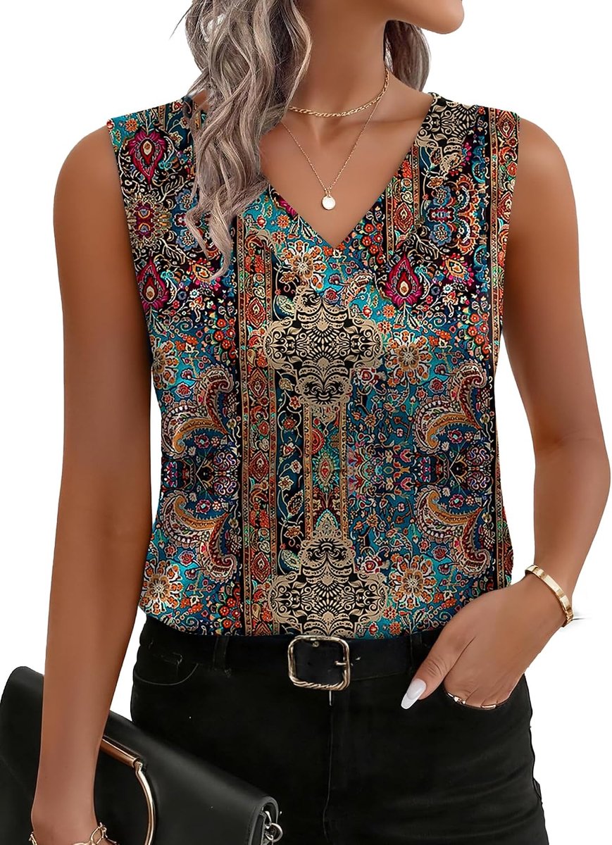 Satijnen tanktop dames zomer 2026 V-hals casual top dames zijden top mouwloos elegant bovenstuk S-XXL