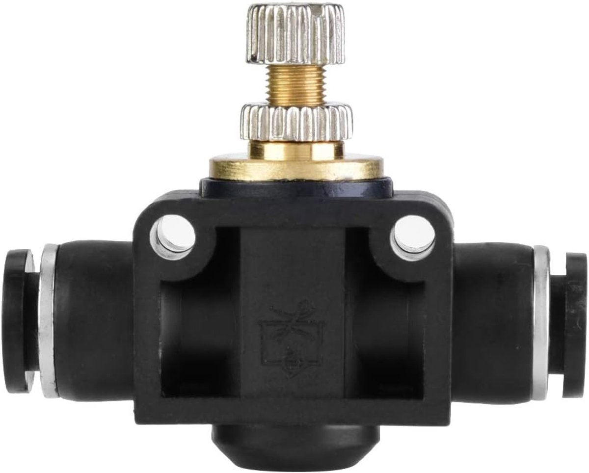 Montage Regelaar Klep Buis Air Controller T Vorm Pijp Aansluiting Fittings 4/6/8mm (6mm)