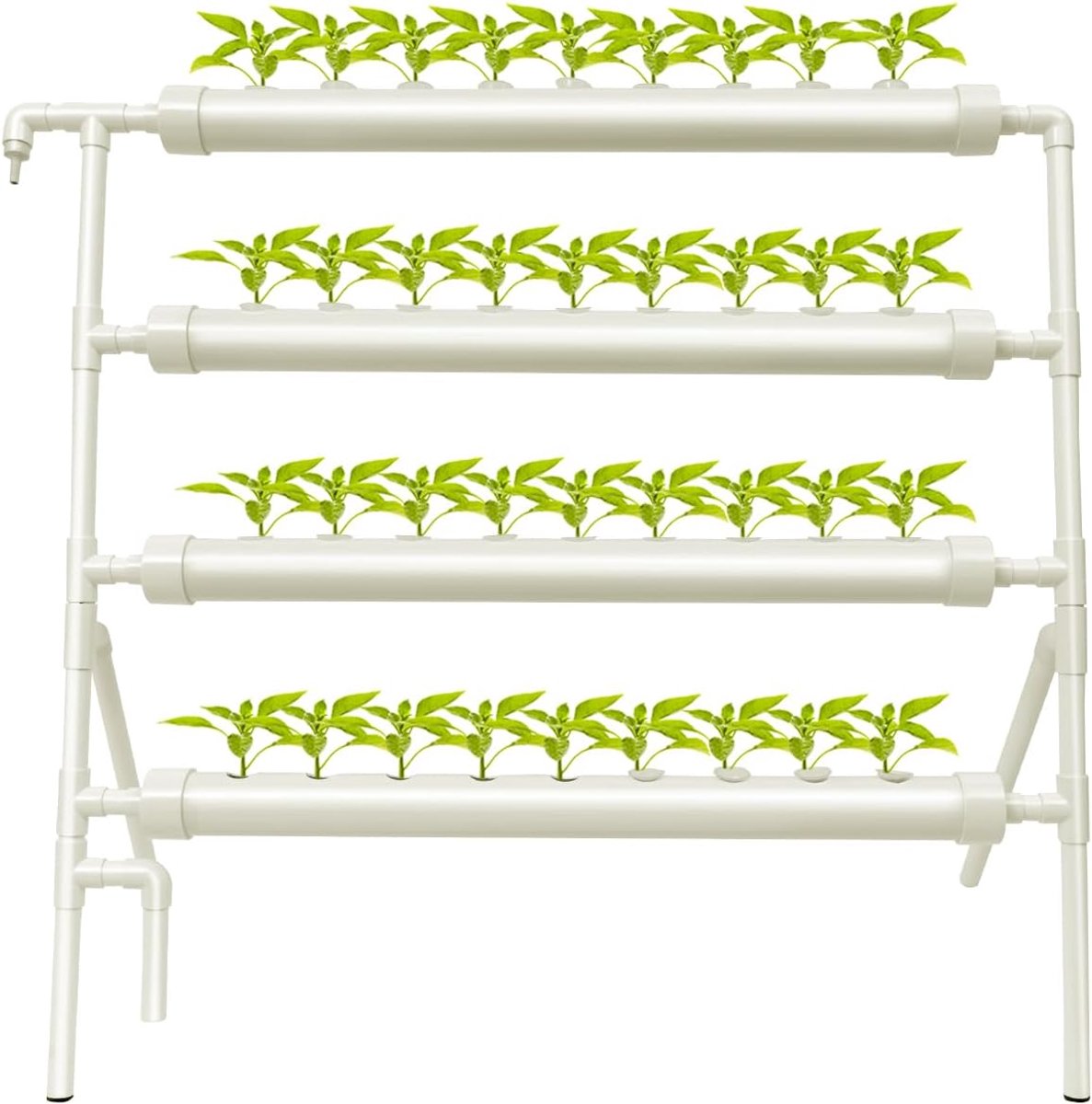 Hydrocultuursysteem 4 niveaus - hydrocultuurset met waterpomp - 36 plantengaten - ruimtebesparende teelt - SnelShoppen
