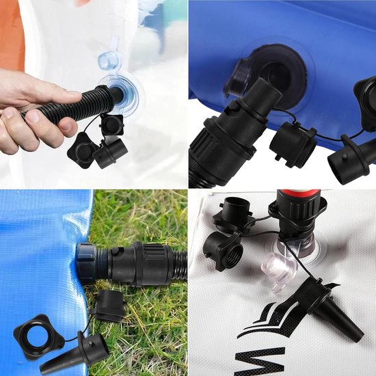 Paddleboard Pomp Adapter - Luchtbevestiging Connector - Watersport Opblazen - Lekvrije Afdichting 4-in-1 - Compact Lichtgewicht - Meerkleurig van Merkloos — afbeelding 4