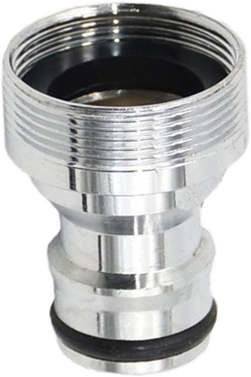 Tuinslang snelkoppeling M21 vrouwelijk - M24 mannelijk adapter - messing verchroomd - geen lekkage - ShopVlot