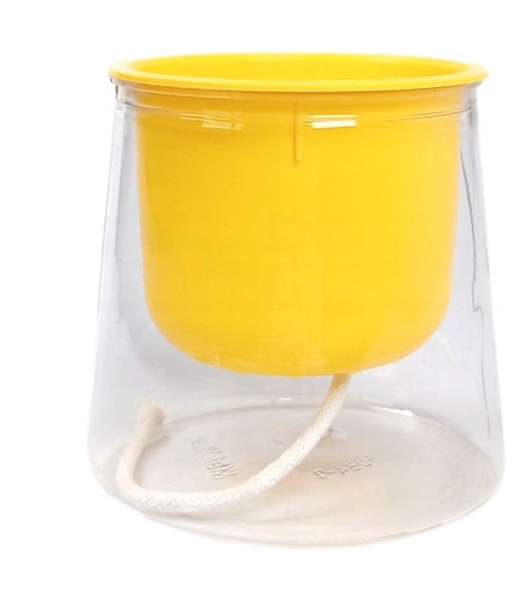 Gele SIMPLE pot 8 cm, zelfwatergevend met waterreservoir