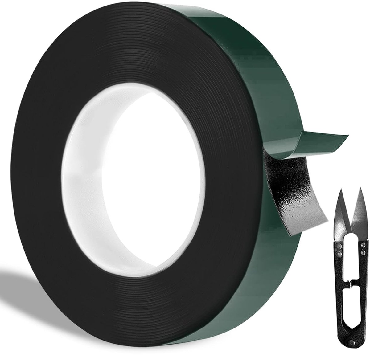 Dubbelzijdige tape extra sterk 9mmx11m - zwarte kleur - stevige grip - ideaal voor projecten - ShopVlot