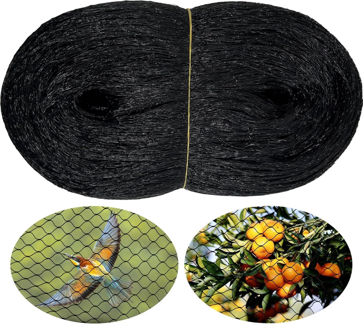 Vogelnets 6 m x 10 m - Fijn gaas - Bescherming voor fruitbomen - Effectieve plantbescherming - ShopVlot