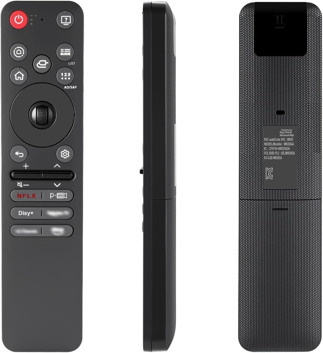 Vervangende afstandsbediening MR25GA - Geschikt voor LG OLED/QNED/UHD/LED/LCD TV - Eenvoudig in gebruik - ShopVlot