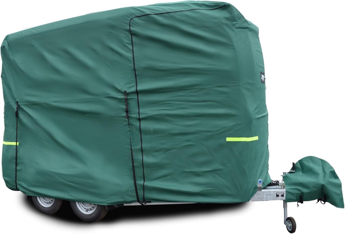 SnelShoppen - Paardendeken voor Paardentrailer 3.3m-3.7m - Zware 4-laags Polypropyleen - UV-bestendig, Ademend, Waterdicht - Voor Ifor Williams HB-506